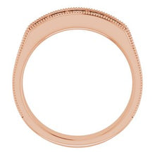 Charger l&#39;image dans la galerie, Bague pour homme en or rose 14K avec diamant de 3/4 CTW
