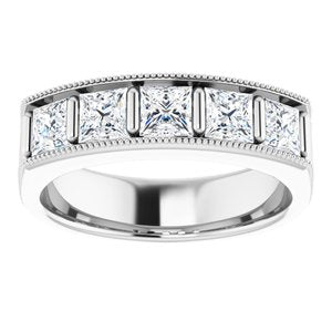 14K White 1 9/10 CTW Diamond Men's Ring