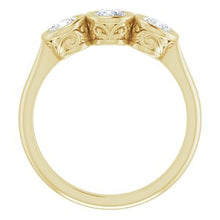 Charger l&#39;image dans la galerie, Bande d&#39;anniversaire en diamant jaune 14K 3/4 CTW
