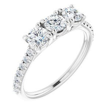 Load image into Gallery viewer, 14K White 9/10 CTW Diamond Anniversary Band
