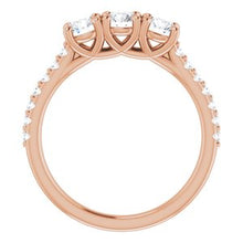 Charger l&#39;image dans la galerie, 14K Rose 9/10 CTW Diamond Anniversary Band
