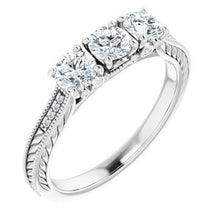Load image into Gallery viewer, 14K White 4.1 mm Round 7/8 CTW Diamond Anniversary Band
