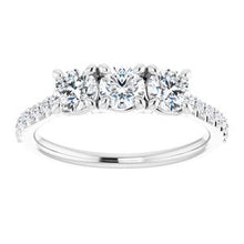Load image into Gallery viewer, Platinum 9/10 CTW Diamond Anniversary Band
