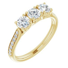 Load image into Gallery viewer, 14K Yellow 9/10 CTW Diamond Anniversary Band
