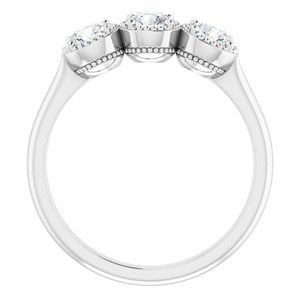 14K White 3/4 CTW Diamond Anniversary Band