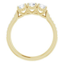 Load image into Gallery viewer, 14K Yellow 9/10 CTW Diamond Anniversary Band
