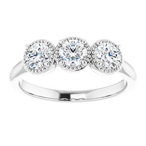 14K White 3/4 CTW Diamond Anniversary Band