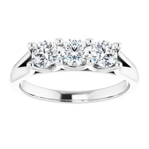 Platinum 3/4 CTW Diamond Anniversary Band