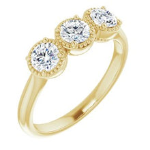 Load image into Gallery viewer, 14K Yellow 3/4 CTW Diamond Anniversary Band
