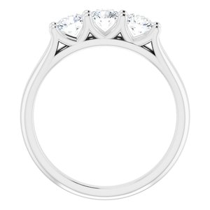 Platinum 3/4 CTW Diamond Anniversary Band