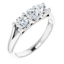 Load image into Gallery viewer, Platinum 3/4 CTW Diamond Anniversary Band
