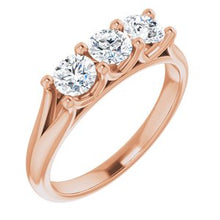 Charger l&#39;image dans la galerie, 14K Rose 3/4 CTW Diamond Anniversary Band
