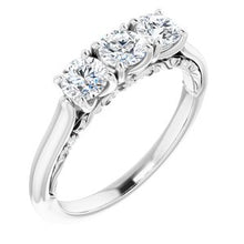 Load image into Gallery viewer, 14K White 4.1 mm Round 7/8 CTW Diamond Anniversary Band
