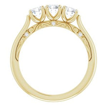 Load image into Gallery viewer, 14K Yellow 4.1 mm Round 7/8 CTW Diamond Anniversary Band
