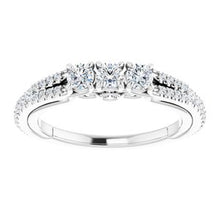 Charger l&#39;image dans la galerie, Bande d&#39;anniversaire diamant 1/2 CTW platine
