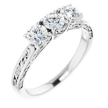 Load image into Gallery viewer, 14K White 7/8 CTW Diamond Anniversary Band
