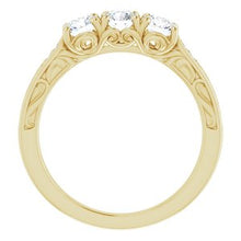 Load image into Gallery viewer, 14K Yellow 3/4 CTW Diamond Anniversary Band
