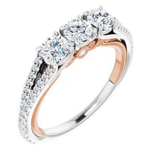 Load image into Gallery viewer, Three-Stone Anniversary Band 
