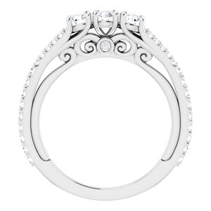 14K White 3/4 CTW Diamond Anniversary Band