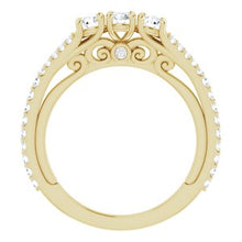 Load image into Gallery viewer, 14K Yellow 3/4 CTW Diamond Anniversary Band
