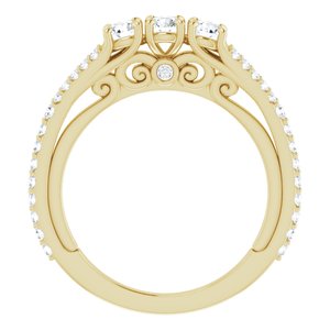 14K Yellow 3/4 CTW Diamond Anniversary Band