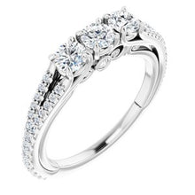 Load image into Gallery viewer, Platinum 7/8 CTW Diamond Anniversary Band
