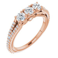 Charger l&#39;image dans la galerie, 14K Rose 7/8 CTW Diamond Anniversary Band
