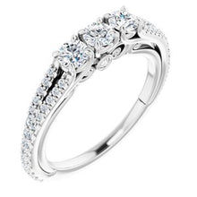 Load image into Gallery viewer, 14K White 3/4 CTW Diamond Anniversary Band
