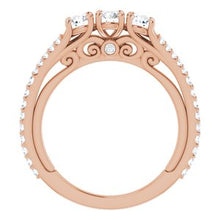 Charger l&#39;image dans la galerie, 14K Rose 7/8 CTW Diamond Anniversary Band
