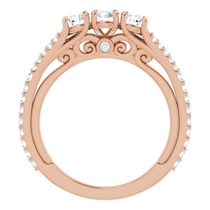 14K Rose 7/8 CTW Diamond Anniversary Band