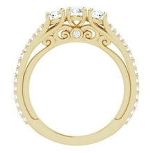 Load image into Gallery viewer, 14K Yellow 7/8 CTW Diamond Anniversary Band
