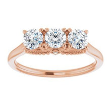 Charger l&#39;image dans la galerie, 14K Rose 3/4 CTW Diamond Anniversary Band
