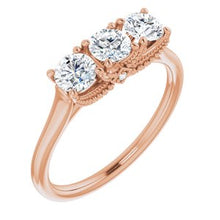 Charger l&#39;image dans la galerie, 14K Rose 3/4 CTW Diamond Anniversary Band
