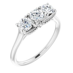 14K White 3/4 CTW Diamond Anniversary Band