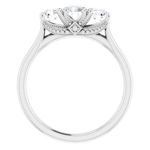 14K White 3/4 CTW Diamond Anniversary Band