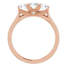 Charger l&#39;image dans la galerie, 14K Rose 3/4 CTW Diamond Anniversary Band
