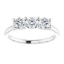 Load image into Gallery viewer, Platinum 3/4 CTW Diamond Anniversary Band
