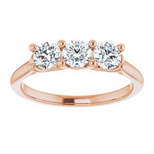 Charger l&#39;image dans la galerie, 14K Rose 3/4 CTW Diamond Anniversary Band
