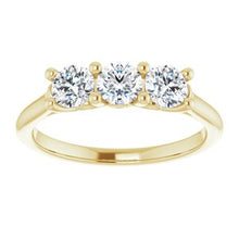 Load image into Gallery viewer, 14K Yellow 3/4 CTW Diamond Anniversary Band
