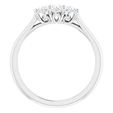 Charger l&#39;image dans la galerie, Bague anniversaire platine 3/4 CTW diamant
