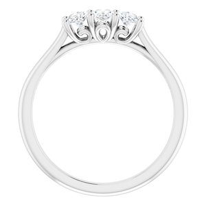 Bague anniversaire platine 3/4 CTW diamant