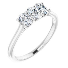 Charger l&#39;image dans la galerie, Bague anniversaire platine 3/4 CTW diamant
