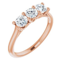 Charger l&#39;image dans la galerie, 14K Rose 3/4 CTW Diamond Anniversary Band
