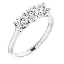 Load image into Gallery viewer, 14K White 4.1 mm Round 3/4 CTW Diamond Engagement Ring
