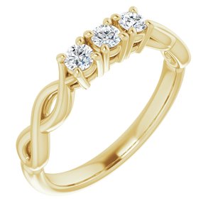 14K Yellow 3/4 CTW Diamond Anniversary Band