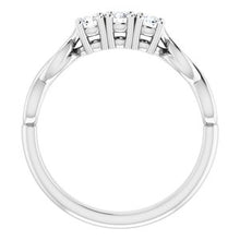 Load image into Gallery viewer, Platinum 3/4 CTW Diamond Anniversary Band
