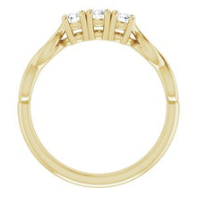 Load image into Gallery viewer, 14K Yellow 3/4 CTW Diamond Anniversary Band
