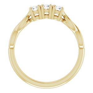 14K Yellow 3/4 CTW Diamond Anniversary Band