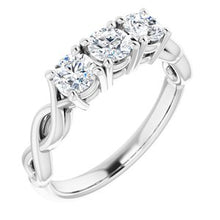 Load image into Gallery viewer, Three-Stone Anniversary Band
