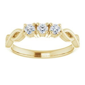 14K Yellow 3/4 CTW Diamond Anniversary Band